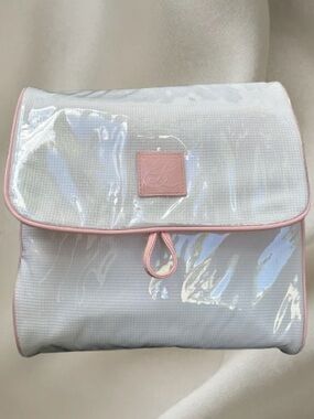 Estée Lauder Multi-Piece Hanging Cosmetics Organizer Clear Pink